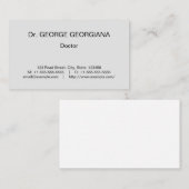 Basic, Healthcare Specialist Business Card Visitenkarte (Vorne/Hinten)