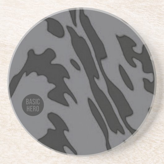 BASIC HERO 1c Sandstone Round Untersetzer (Vorne)