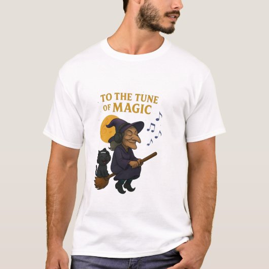 Basic Hexe"Bleibe Spooky T-Shirt (Vorderseite)