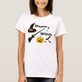Basic Hexe Funny Halloween T-Shirt (Vorderseite)