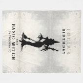 Basic Hexe Halloween Geburtstagsparty Begrüßungsze Fleecedecke (Vorderseite (Horizontal))