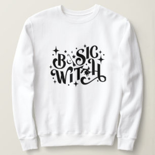 Basic Hexe lustig Moderne Frauen Halloween Sweatshirt