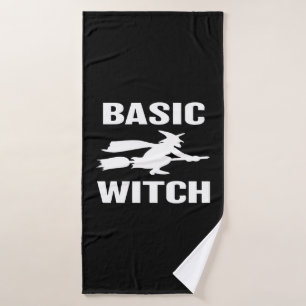 Basic Hexe lustiges Halloween, das Frauen sagt Badehandtuch