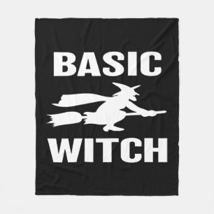 Basic Hexe lustiges Halloween, das Frauen sagt Fleecedecke