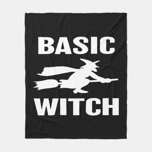 Basic Hexe lustiges Halloween, das Frauen sagt Fleecedecke (Vorderseite)