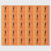 Basic Hexe Moderne Frauen Halloween Geschenkpapier (Flach)