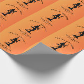 Basic Hexe Moderne Frauen Halloween Geschenkpapier (Ecke)