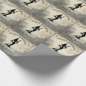 Basic Hexe Moderne Frauen Halloween Geschenkpapier (Ecke)
