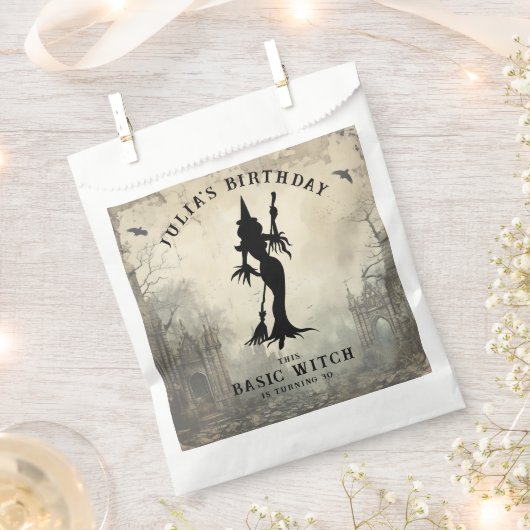 Basic Hexe Moderne Frauen Halloween Geschenktütchen (Ausgeschnitten)