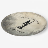 Basic Hexe Moderne Frauen Halloween Pappteller (Schrägansicht)