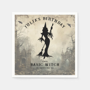 Basic Hexe Moderne Frauen Halloween Serviette