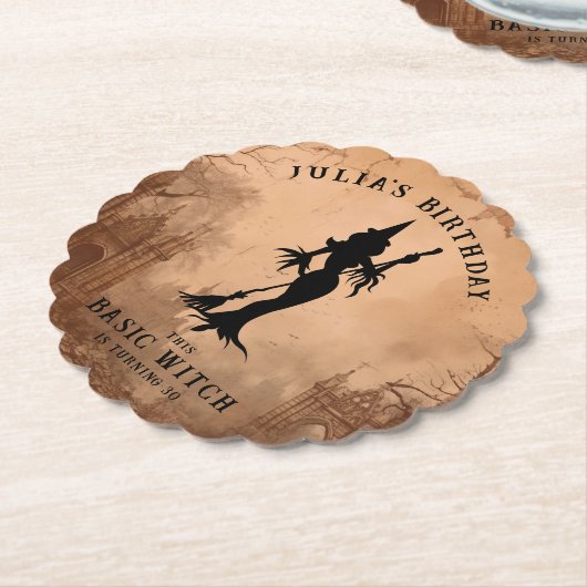 Basic Hexe Moderne Frauen Halloween Untersetzer (angewinkelt)