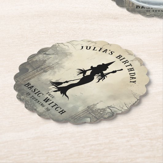 Basic Hexe Moderne Frauen Halloween Untersetzer (angewinkelt)