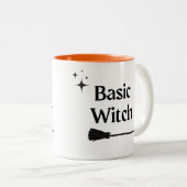 Basic Hexe Moderne Halloween-Zwei-Tone-Tasse Zweifarbige Tasse (VorderseiteRechts)