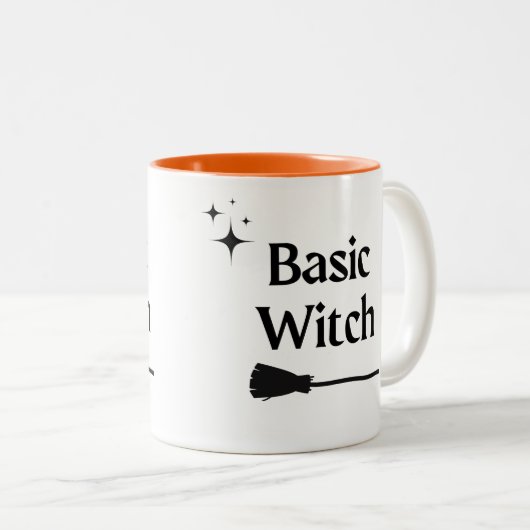 Basic Hexe Moderne Halloween-Zwei-Tone-Tasse Zweifarbige Tasse (VorderseiteRechts)