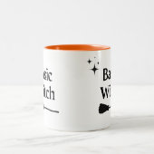 Basic Hexe Moderne Halloween-Zwei-Tone-Tasse Zweifarbige Tasse (Mittel)