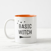 Basic Hexe Modernes Halloween Zweifarbige Tasse (Links)