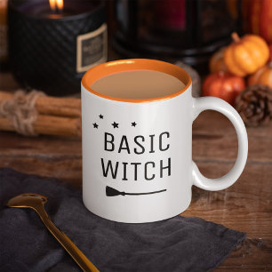 Basic Hexe Modernes Halloween Zweifarbige Tasse