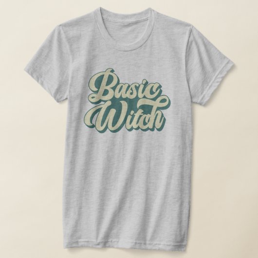 Basic Hexe Retro Style Custom Fall Halloween T-Shirt (Ablage )