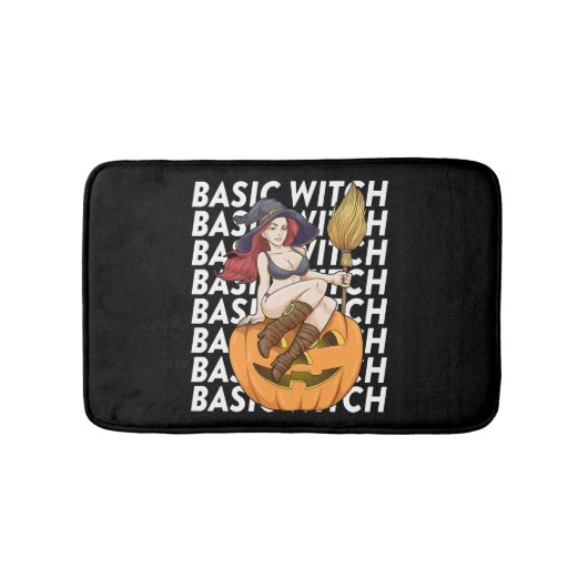 Basic Hexenkostüm Funny Sarcastic Badematte (Vorderseite)