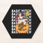 Basic Hexenkostüm Funny Sarcastic Untersetzer (Vorderseite)