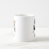 Basic Hexon Halloween Custom Black Typografy Kaffeetasse (Mittel)