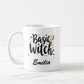 Basic Hexon Halloween Custom Black Typografy Kaffeetasse (Links)