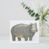 Basic Hippo Postkarte (Stehend Vorderseite)