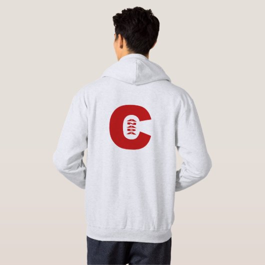 Basic Hooded Sweatshirt Ash back Design CANADA (Schwarz voll)