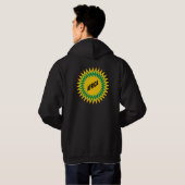 Basic Hooded Sweatshirt schwarz hinten SUN AFRICA (Schwarz voll)