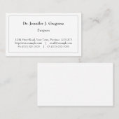 Basic, Humble und Minimal Business Card Visitenkarte (Vorne/Hinten)