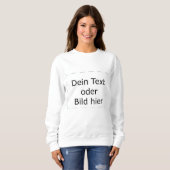 Basic Kapuzen-Sweatshirt für Frauen selbst gestalt Sweatshirt (Vorne ganz)