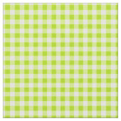 Basic Lime Green Gingham Stoff (Nahaufnahme)