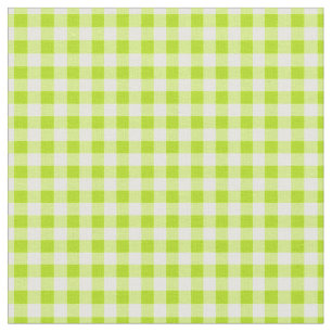 Basic Lime Green Gingham Stoff