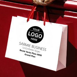 Basic Logo Custom Bag, Business or Shop Tote Bag Große Geschenktüte