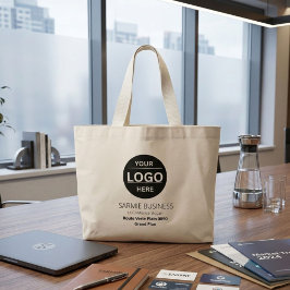 Basic Logo Custom Bag, Business or Shop Tote Bag Jumbo Stoffbeutel