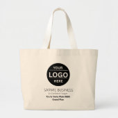 Basic Logo Custom Bag, Business or Shop Tote Bag Jumbo Stoffbeutel (Vorne)
