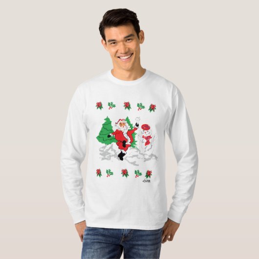 Basic Long Sleeve T-Shirt : Joyful Christmas  (Vorne ganz)