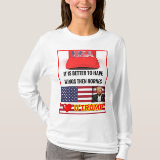 Basic Long Sleeve Trump Lover T - Shirt