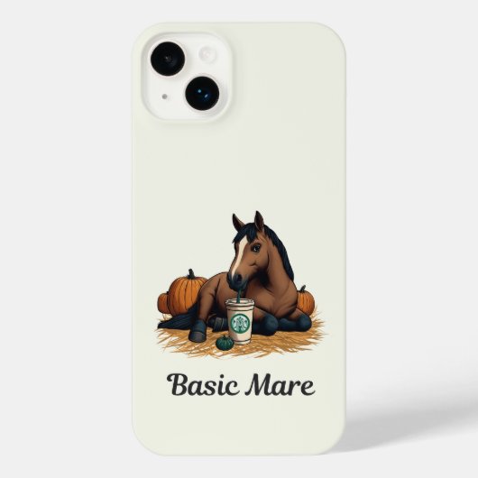 Basic Mare Phone Case | Fun Autumnal Fall Geschenk iPhone Hülle (Rückseite)