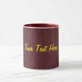 Basic Maroon, Ihr Text hier Tasse (Zentrum)