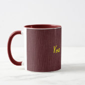Basic Maroon, Ihr Text hier Tasse (Links)