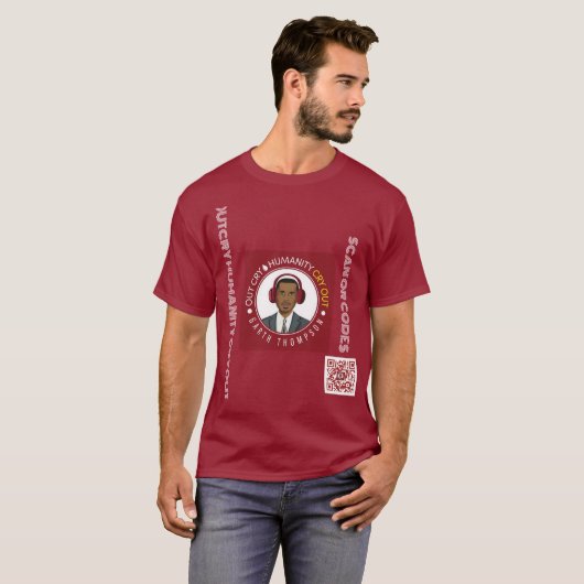 BASIC MAROON T - SHIRT (Vorne ganz)