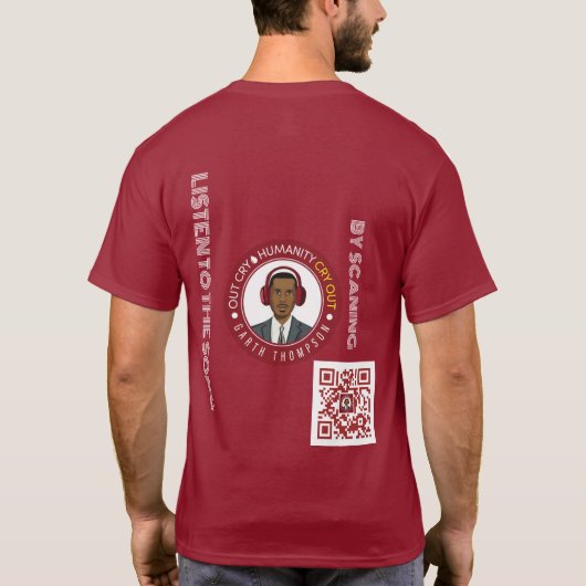 BASIC MAROON T - SHIRT (Rückseite)