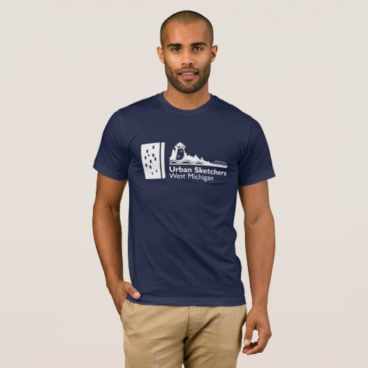 Basic Mens Blue T-Shirt (Vorne ganz)