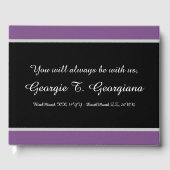 Basic & Minimal Beileid Gästebuch (Vorderseite)