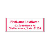 Basic & Minimal Name + Adresse Permastempel (Design)