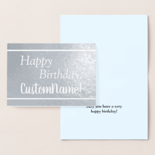 Basic, Minimal & Simple "Happy Birthday" Card Folienkarte