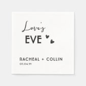 Basic Minimalist Simple Modern Rehearsal Dinner Serviette (Vorderseite)