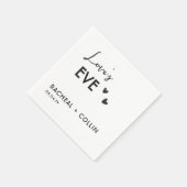 Basic Minimalist Simple Modern Rehearsal Dinner Serviette (Ecke)